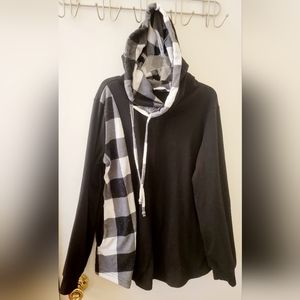 Womens plaid hoodie
